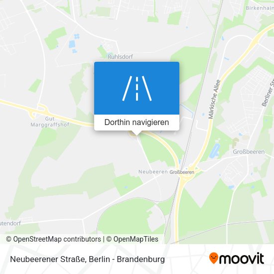 Neubeerener Straße Karte