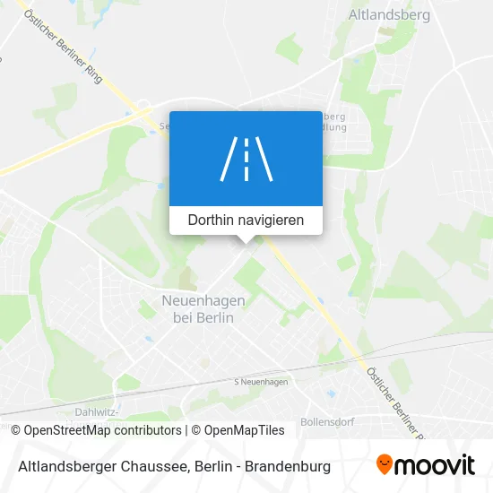 Altlandsberger Chaussee Karte