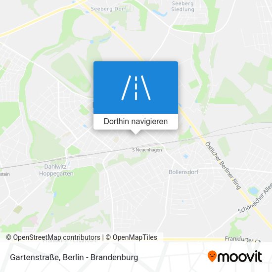 Gartenstraße Karte