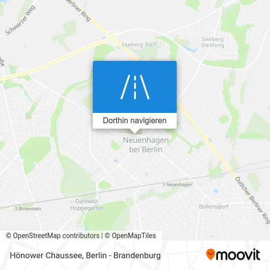 Hönower Chaussee Karte