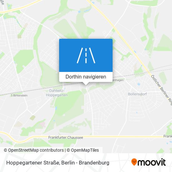 Hoppegartener Straße Karte