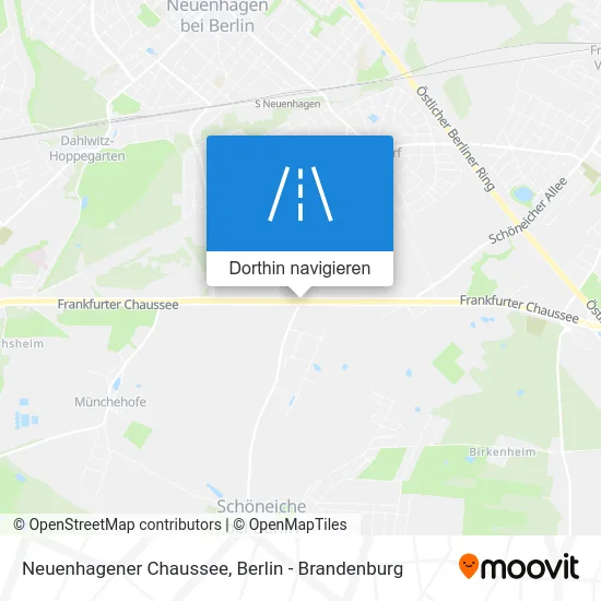 Neuenhagener Chaussee Karte