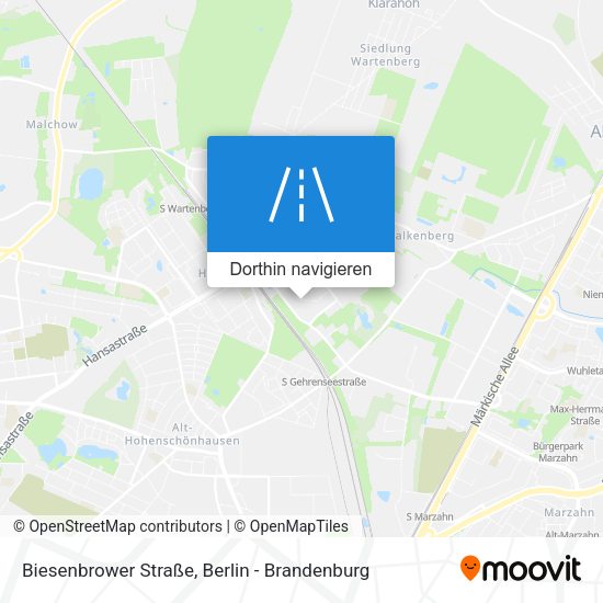 Biesenbrower Straße Karte