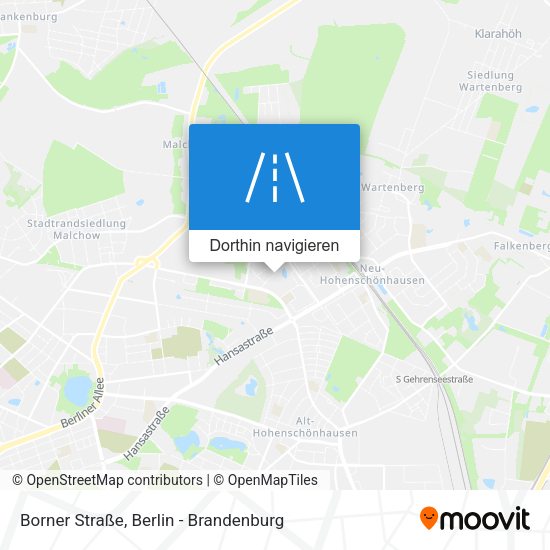 Borner Straße Karte