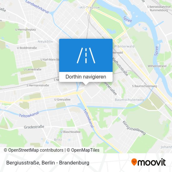 Bergiusstraße Karte