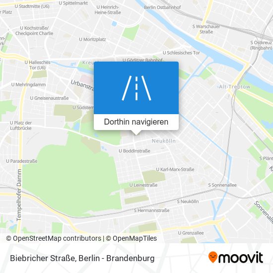 Biebricher Straße Karte