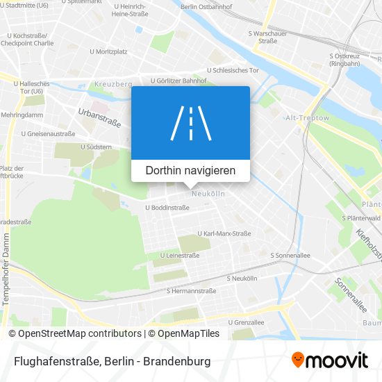 Flughafenstraße Karte