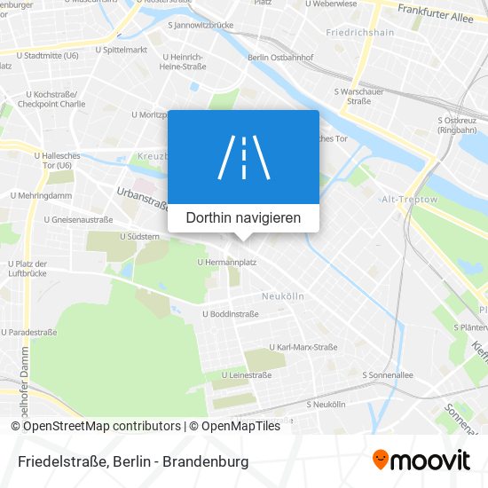 Friedelstraße Karte