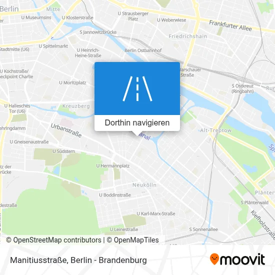 Manitiusstraße Karte