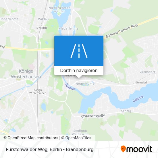 Fürstenwalder Weg Karte