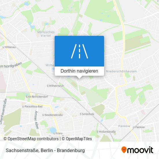 Sachsenstraße Karte