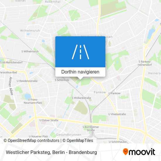 Westlicher Parksteg Karte