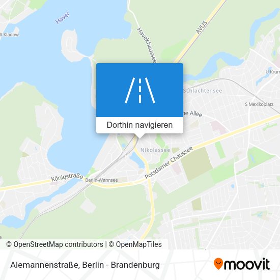 Alemannenstraße Karte