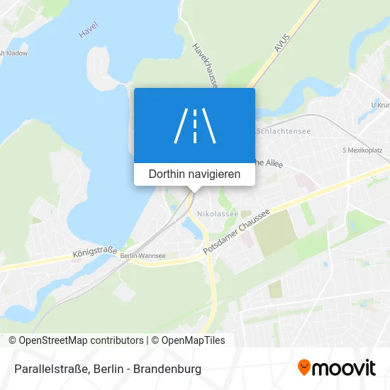 Parallelstraße Karte