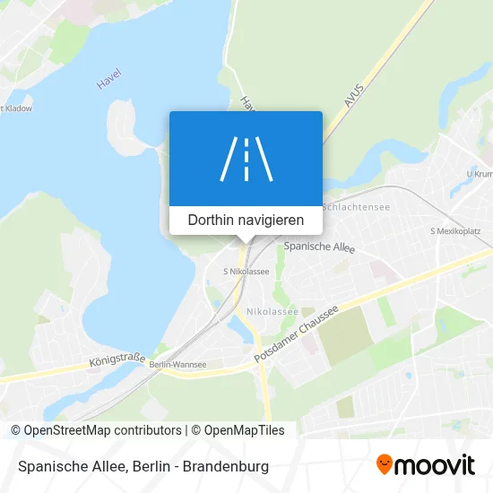 Spanische Allee Karte