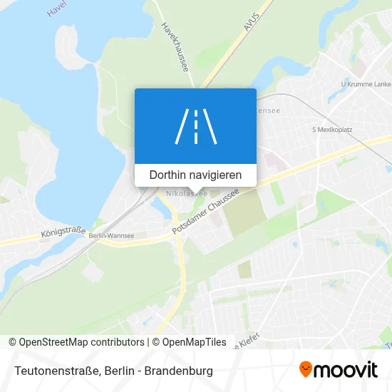 Teutonenstraße Karte