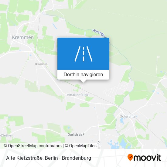 Alte Kietzstraße Karte