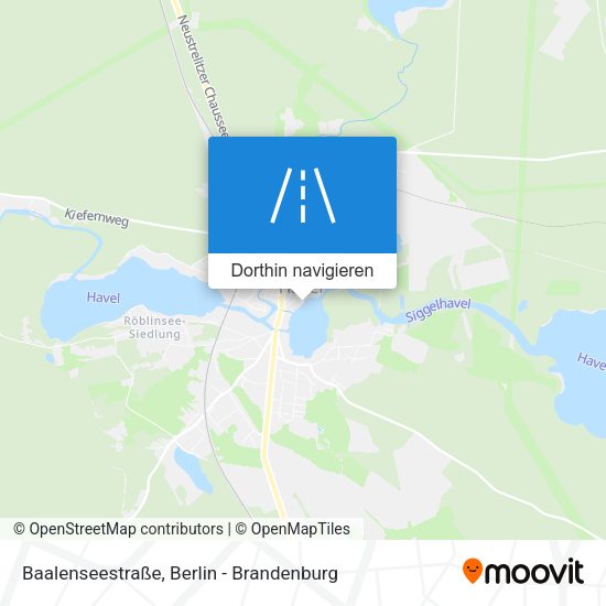 Baalenseestraße Karte