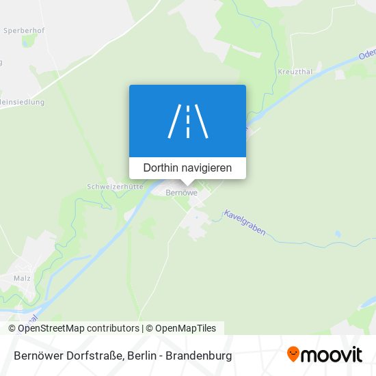 Bernöwer Dorfstraße Karte