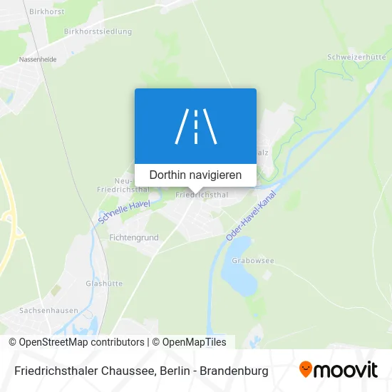 Friedrichsthaler Chaussee Karte