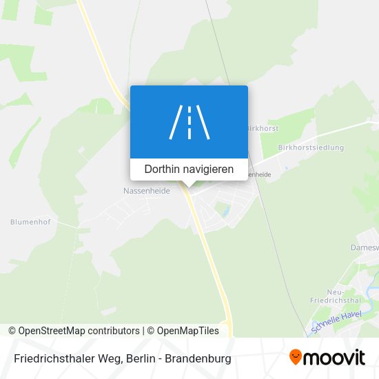 Friedrichsthaler Weg Karte