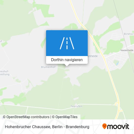 Hohenbrucher Chaussee Karte