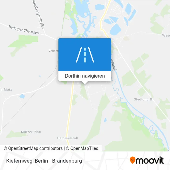 Kiefernweg Karte