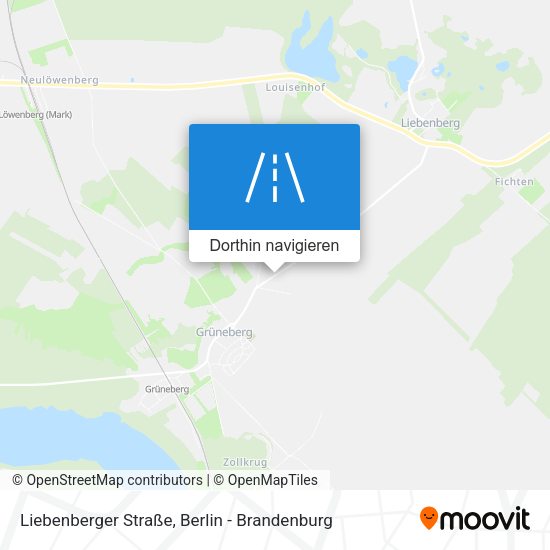 Liebenberger Straße Karte