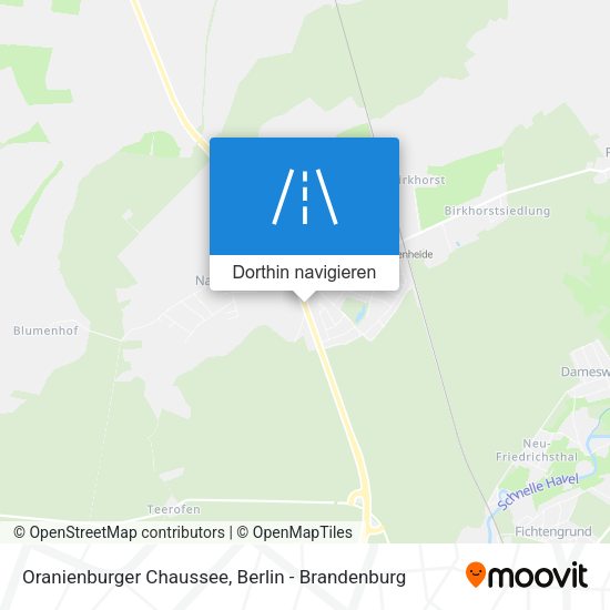 Oranienburger Chaussee Karte
