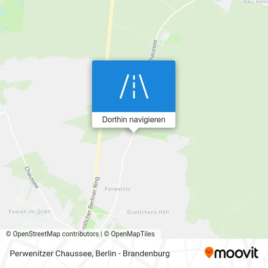 Perwenitzer Chaussee Karte