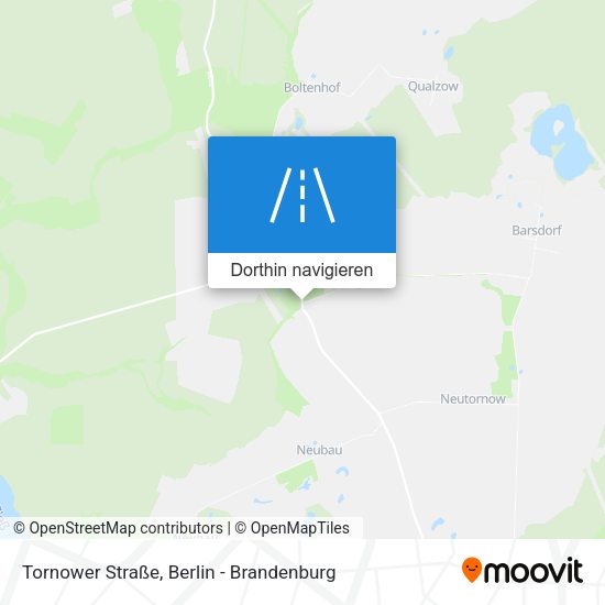 Tornower Straße Karte