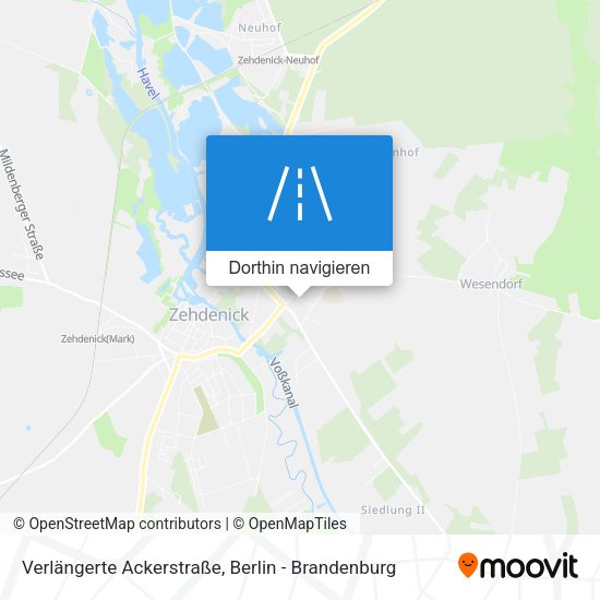Verlängerte Ackerstraße Karte