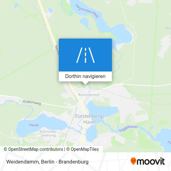 Weidendamm Karte