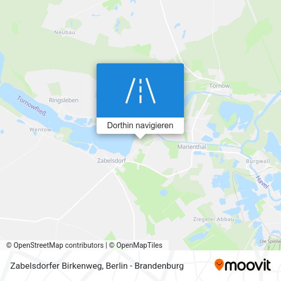 Zabelsdorfer Birkenweg Karte