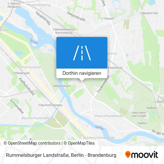 Rummelsburger Landstraße Karte