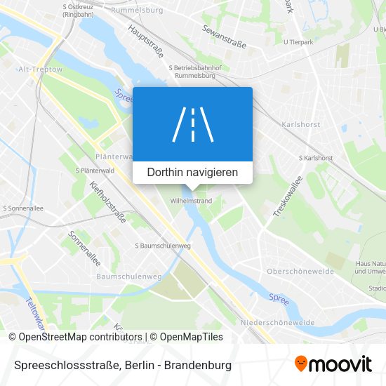 Spreeschlossstraße Karte