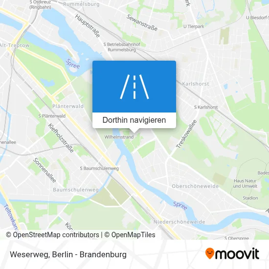 Weserweg Karte