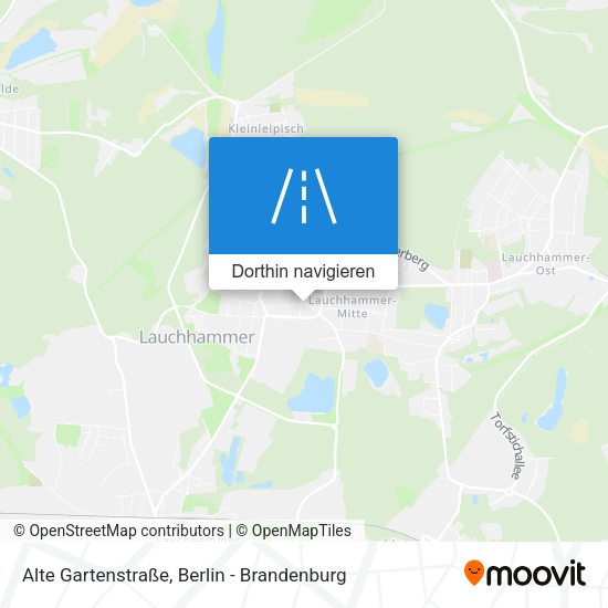 Alte Gartenstraße Karte