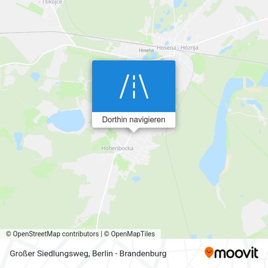 Großer Siedlungsweg Karte