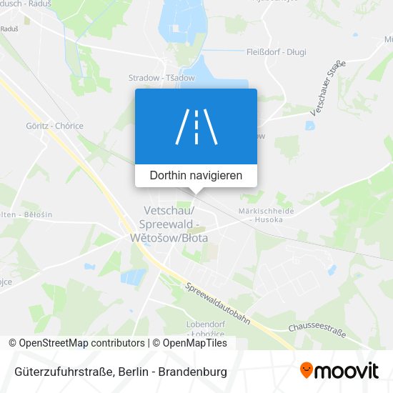 Güterzufuhrstraße Karte
