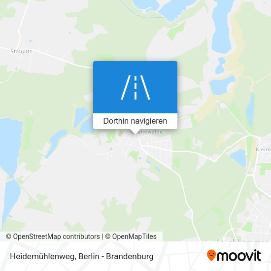 Heidemühlenweg Karte