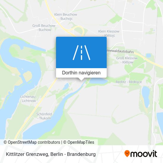Kittlitzer Grenzweg Karte