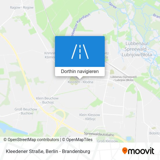 Kleedener Straße Karte