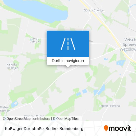 Koßwiger Dorfstraße Karte