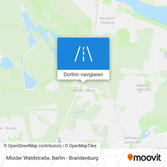 Mloder Waldstraße Karte