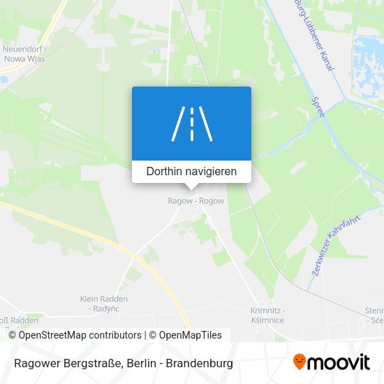 Ragower Bergstraße Karte