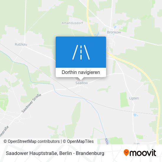 Saadower Hauptstraße Karte