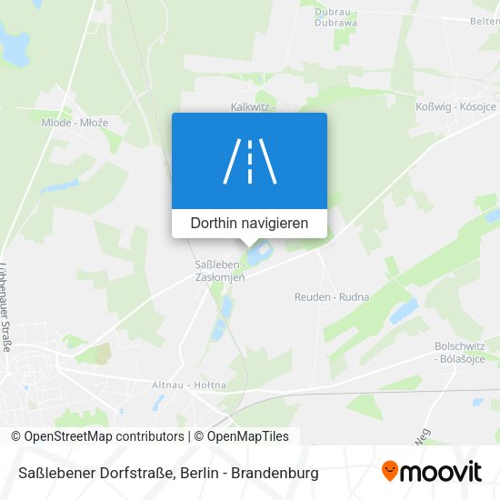 Saßlebener Dorfstraße Karte