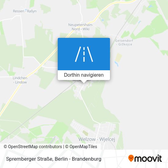 Spremberger Straße Karte