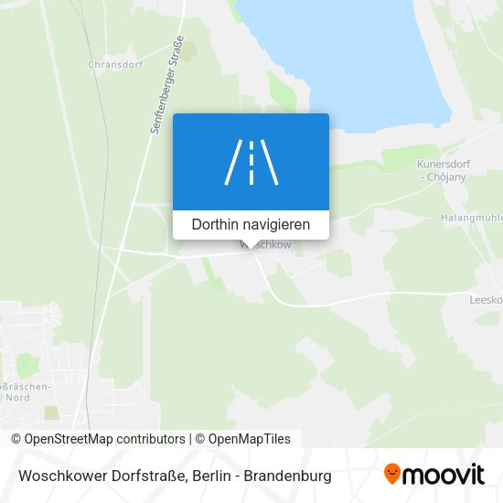 Woschkower Dorfstraße Karte